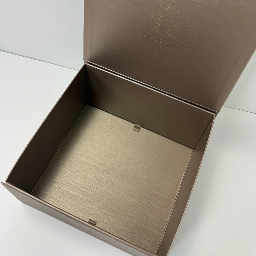 Beautiful Bvlgari Metallic Bronze Closet Storage or Gift Box - Picture 5 of 13